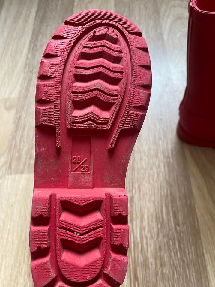 Kız Çocuk Kırmızı Tokalı Yağmur Botu - Görsel 2