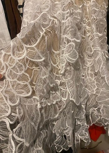 Dantel İşlemeli Mini Elbise - Görsel 6