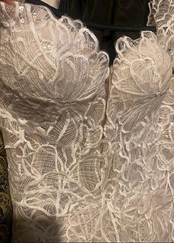 Dantel İşlemeli Mini Elbise - Görsel 2