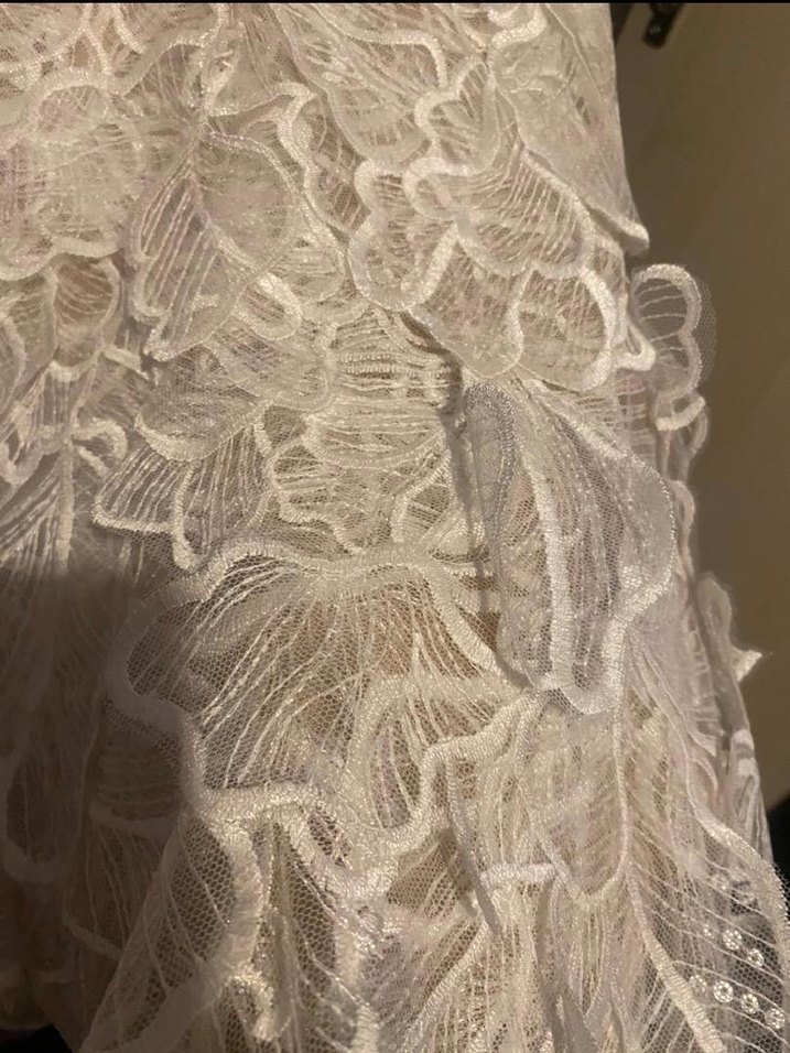 Dantel İşlemeli Mini Elbise - Görsel 4