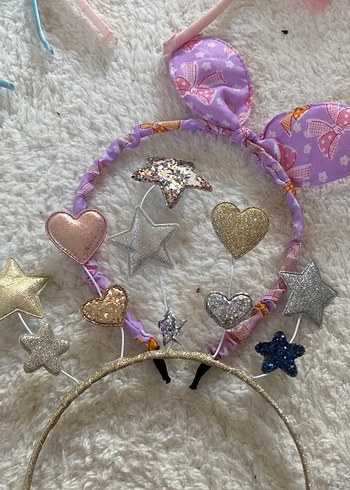 Renkli Çocuk Saç Bantları taçları - Görsel 3