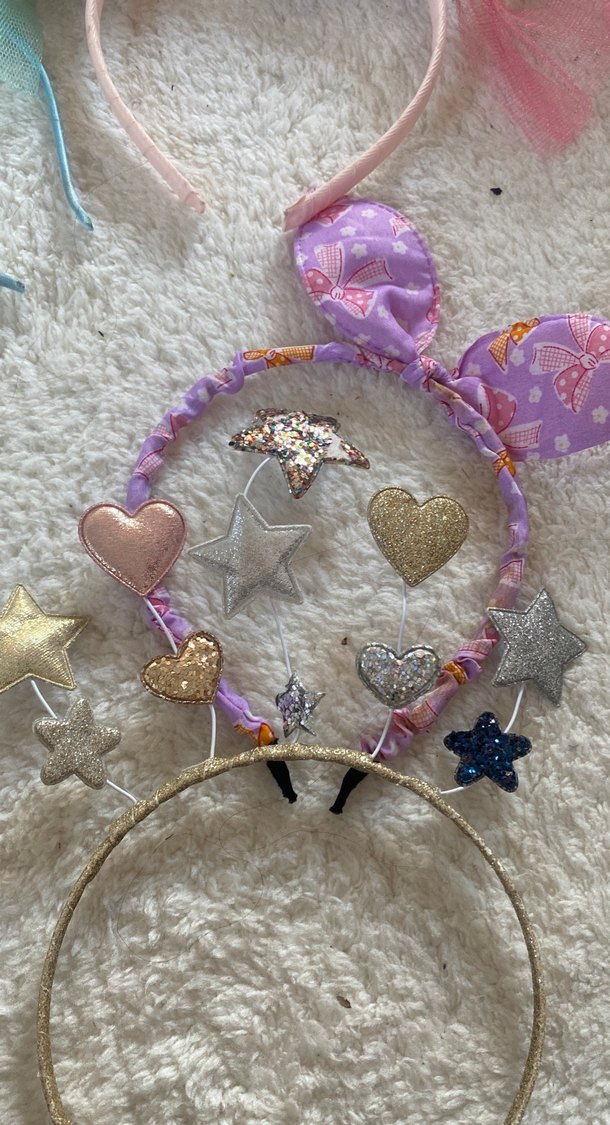 Renkli Çocuk Saç Bantları taçları - Görsel 3