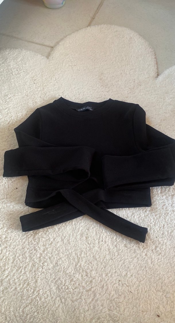 Siyah Uzun Kollu body - Görsel 2