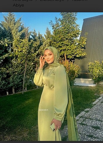 Öz desing çağla yeşili elbise ki r a l i k 
