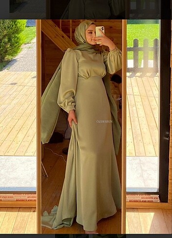 Zara Öz desing çağla yeşili elbise ki r a l i k 