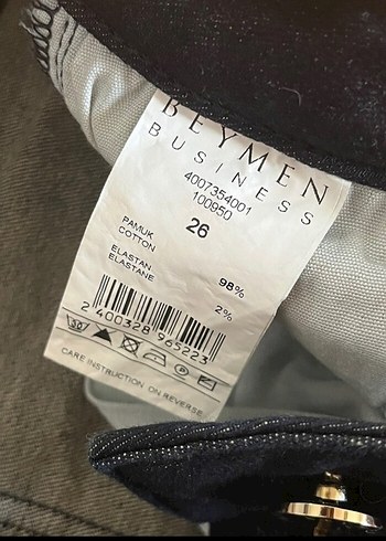 28 Beden mavi Renk Beymen Lacivert Kadın Denim Pantolon