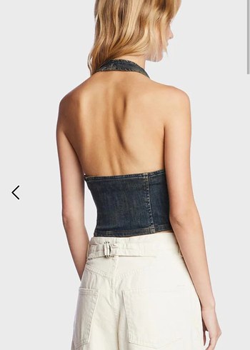 m Beden Bdg Denim Bağcıklı Büstiyer