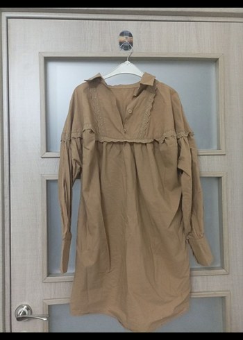 Camel Uzun Kollu Hamile Bluzu