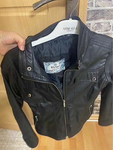 xl Beden siyah Renk kadın deri ceket