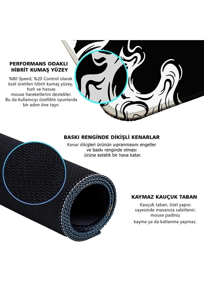 Porge  90x40 Dragon Gaming Mouse Pad - Görsel 5