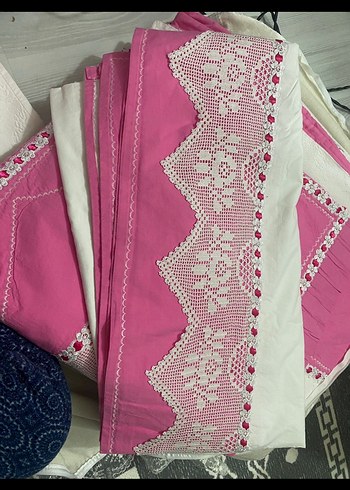 İşlemeli Açık Pembe Nevresim Takımı - Görsel 3