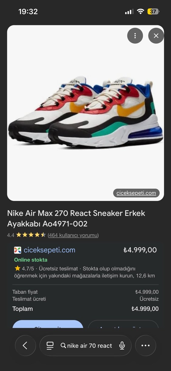 Kadın Çok Renkli Tie-Dye Spor Ayakkabı - Görsel 4