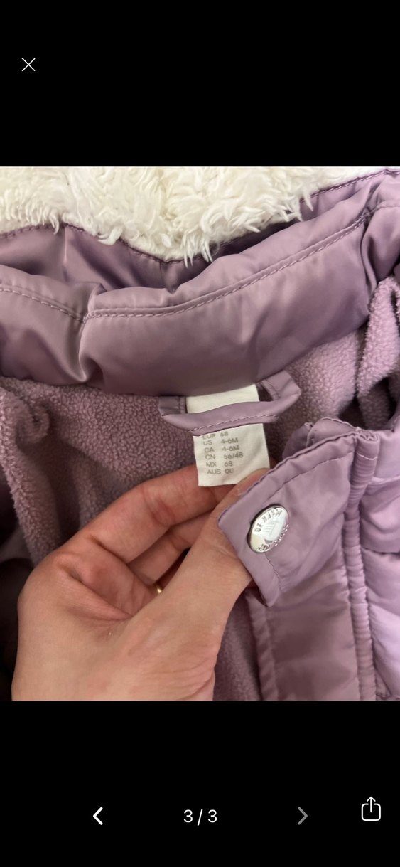 Gri Bebek Kapüşonlu Kışlık Mont - Görsel 3