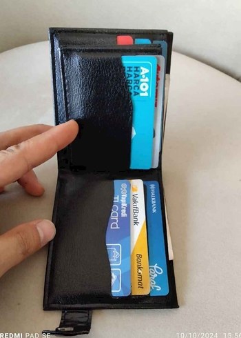 Siyah Baskılı Erkek Cüzdanı - Görsel 3