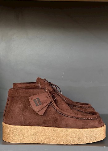 Bej Süet Kadın Dolgu Topuk Bot - Görsel 9