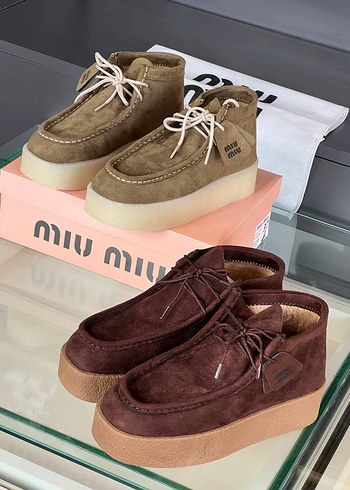 Bej Süet Kadın Dolgu Topuk Bot - Görsel 6