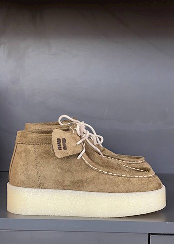 Bej Süet Kadın Dolgu Topuk Bot - Görsel 11