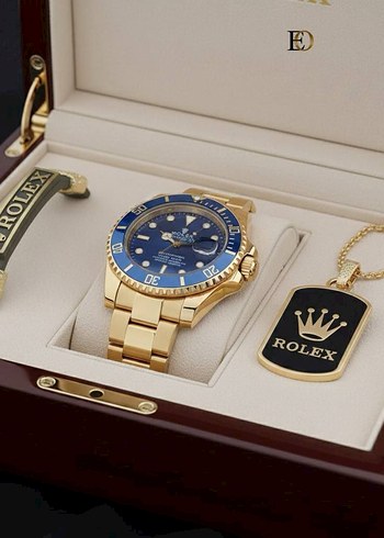 Parlak Mavi Klasik Erkek Saati - Görsel 5