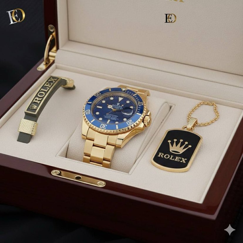 Parlak Mavi Klasik Erkek Saati - Görsel 5