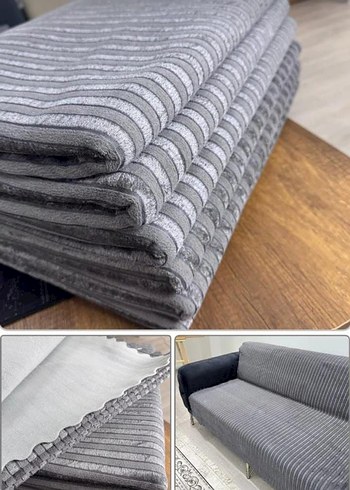 Bej Modern Kanepe Örtüsü Akarlı - Görsel 3