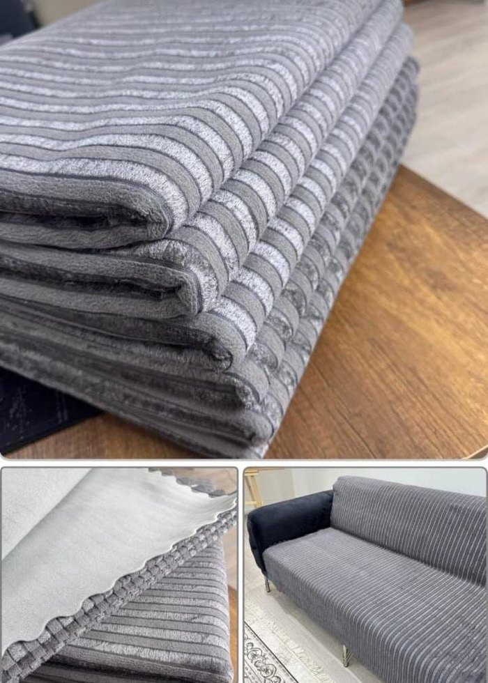 Bej Modern Kanepe Örtüsü Akarlı - Görsel 3