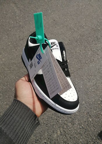 Siyah Beyaz Spor Kadın Sneakers - Görsel 2