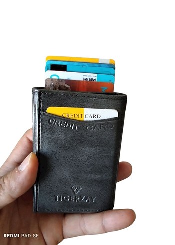 Siyah Baskılı Erkek Cüzdan - Görsel 5