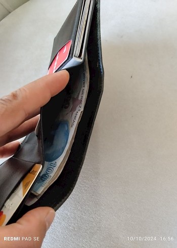 Siyah Baskılı Erkek Cüzdan - Görsel 2