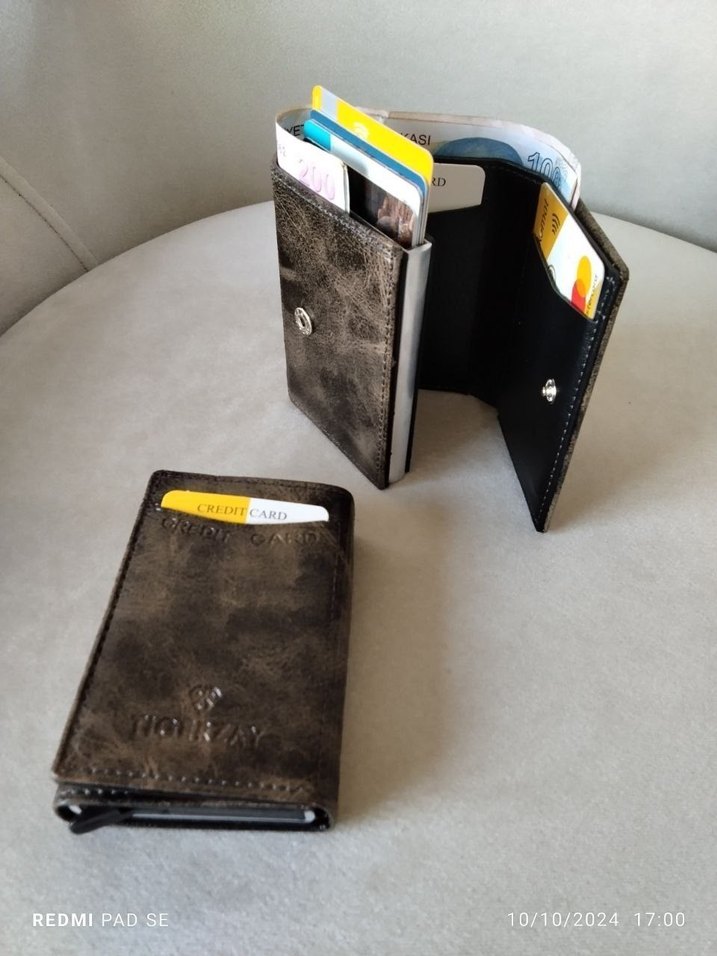 Siyah Baskılı Erkek Cüzdan - Görsel 3