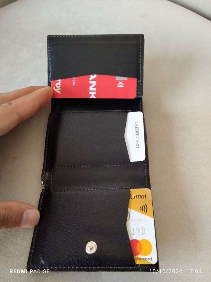 Siyah Baskılı Erkek Cüzdan - Görsel 4