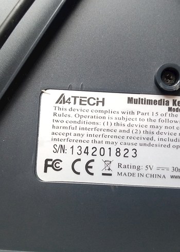 Gri Kablolu Standart Klavye - Görsel 3