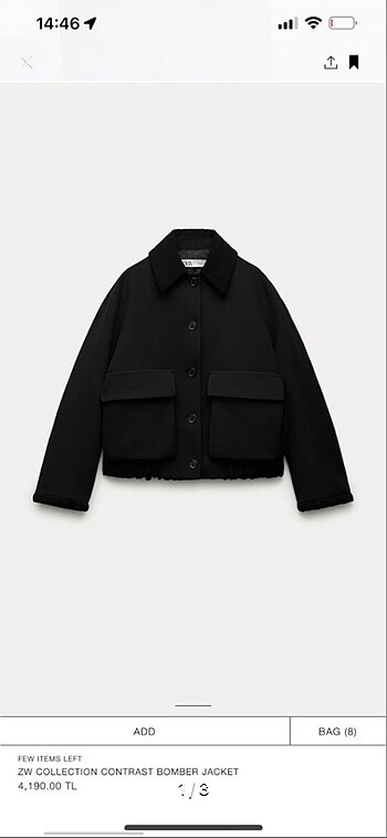 Zara Bomber Ceket