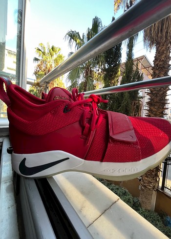 Nike PG Paul George Kırmızı Basketbol Ayakkabısı Velcro Bantlı - Görsel 7