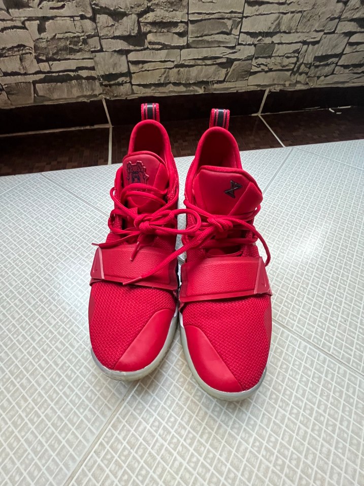 Nike PG Paul George Kırmızı Basketbol Ayakkabısı Velcro Bantlı - Görsel 4