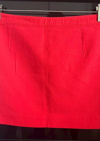Parlak Kırmızı Mini Etek - Görsel 2