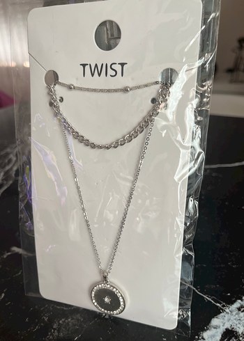 Üçlü Madalyon Zincir Kolye Seti - Görsel 2