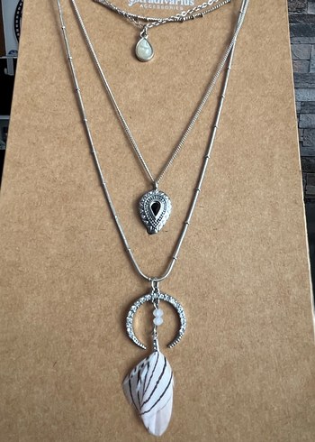 Bohem Zincir Detaylı Uzun Kadın Kolye - Görsel 2