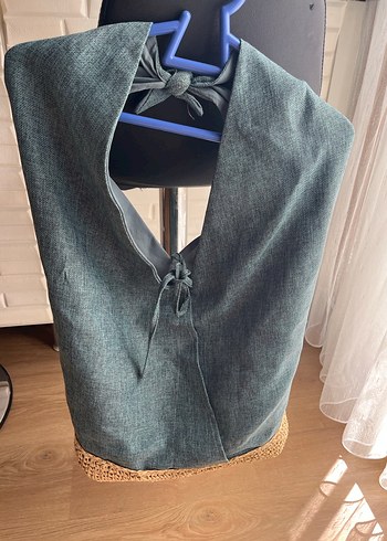 Kumaş Bohem Turkuaz Kadın Çanta - Görsel 4