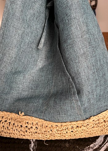 Kumaş Bohem Turkuaz Kadın Çanta - Görsel 2