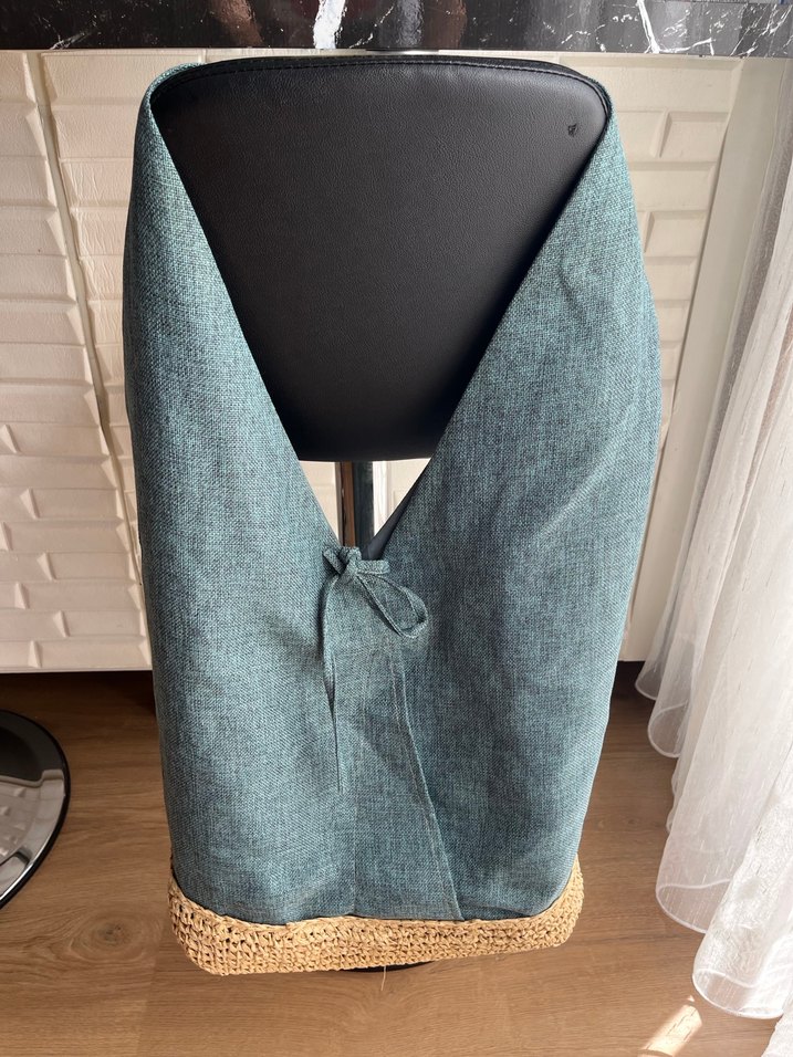 Kumaş Bohem Turkuaz Kadın Çanta - Görsel 3