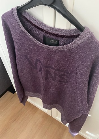 Kadın Mor VANS Uzun Kollu Sweatshirt - Görsel 2