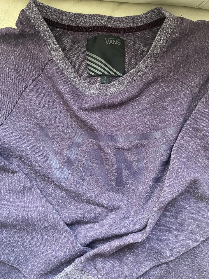 Kadın Mor VANS Uzun Kollu Sweatshirt - Görsel 5