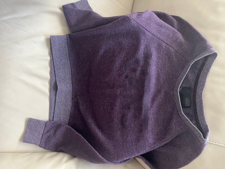 Kadın Mor VANS Uzun Kollu Sweatshirt - Görsel 3