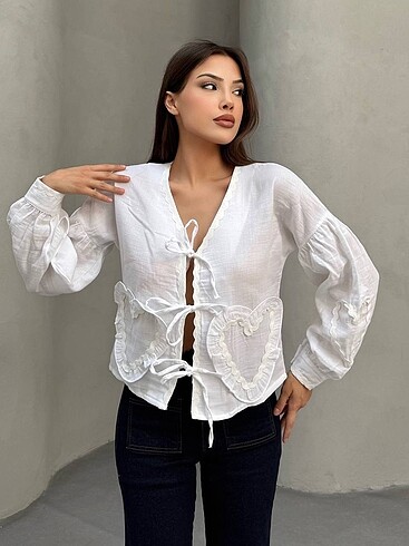 Yeni sezon KALP detaylı kimono ceket