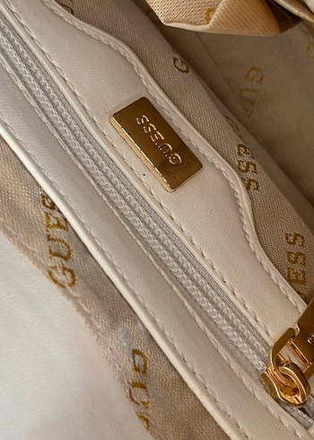 Beyaz Zincir Detaylı Deri Kadın Çanta - Görsel 6