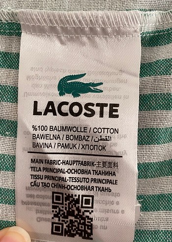 Lacoste Yeşil Çizgili Kadın Gömlek - Görsel 7