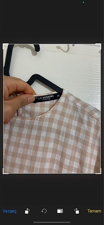 İnce pamuk hamile elbisesi - Görsel 6