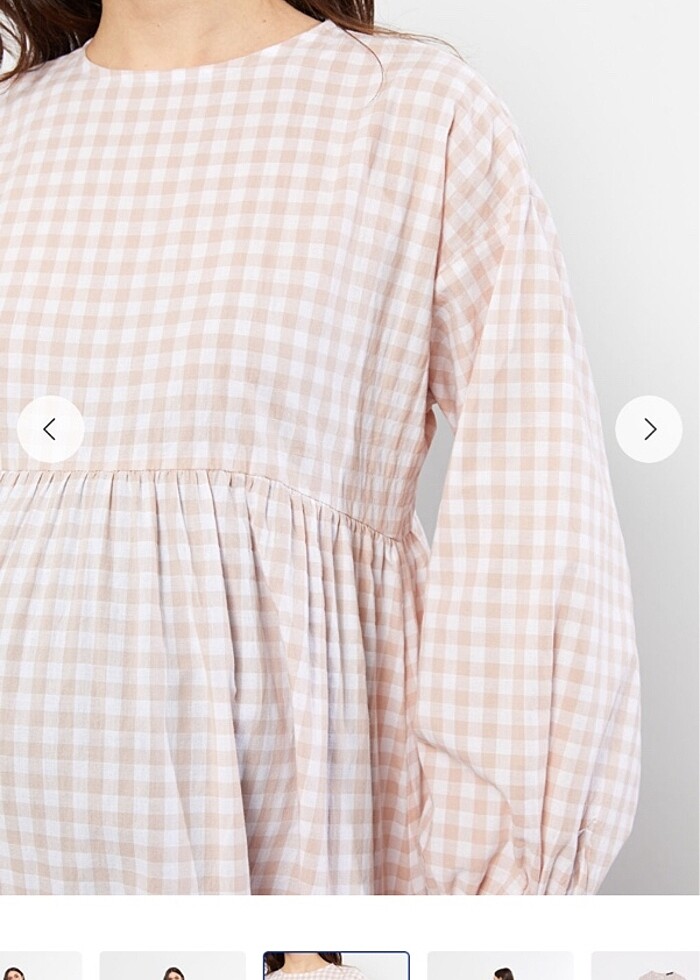 İnce pamuk hamile elbisesi - Görsel 3