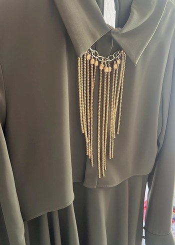 Altın Zincir Detaylı Kadın Body Zinciri - Görsel 3