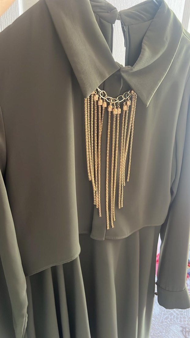 Altın Zincir Detaylı Kadın Body Zinciri - Görsel 3